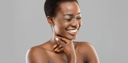woman smiling