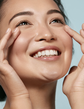 cropped image on a woman's smile